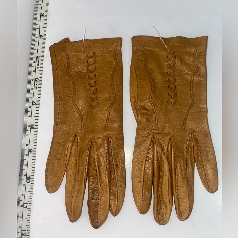 Brown Soft Leather Gloves Women